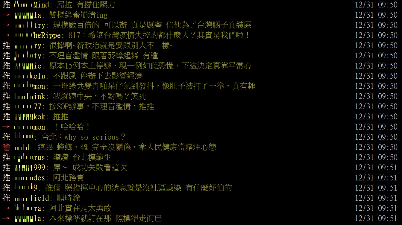 台北跨年晚會照常開放民眾入場,引起討論 圖:翻攝自PTT 台北跨年晚會照常開放民眾入場,引起討論 圖:翻攝自PTT