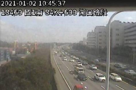 今日以國道1號南向湖口-湖口服務區最為壅塞,行車速度為23公里。 圖 : 翻攝自高速公路1968 今日以國道1號南向湖口-湖口服務區最為壅塞,行車速度為23公里。 圖 : 翻攝自高速公路1968