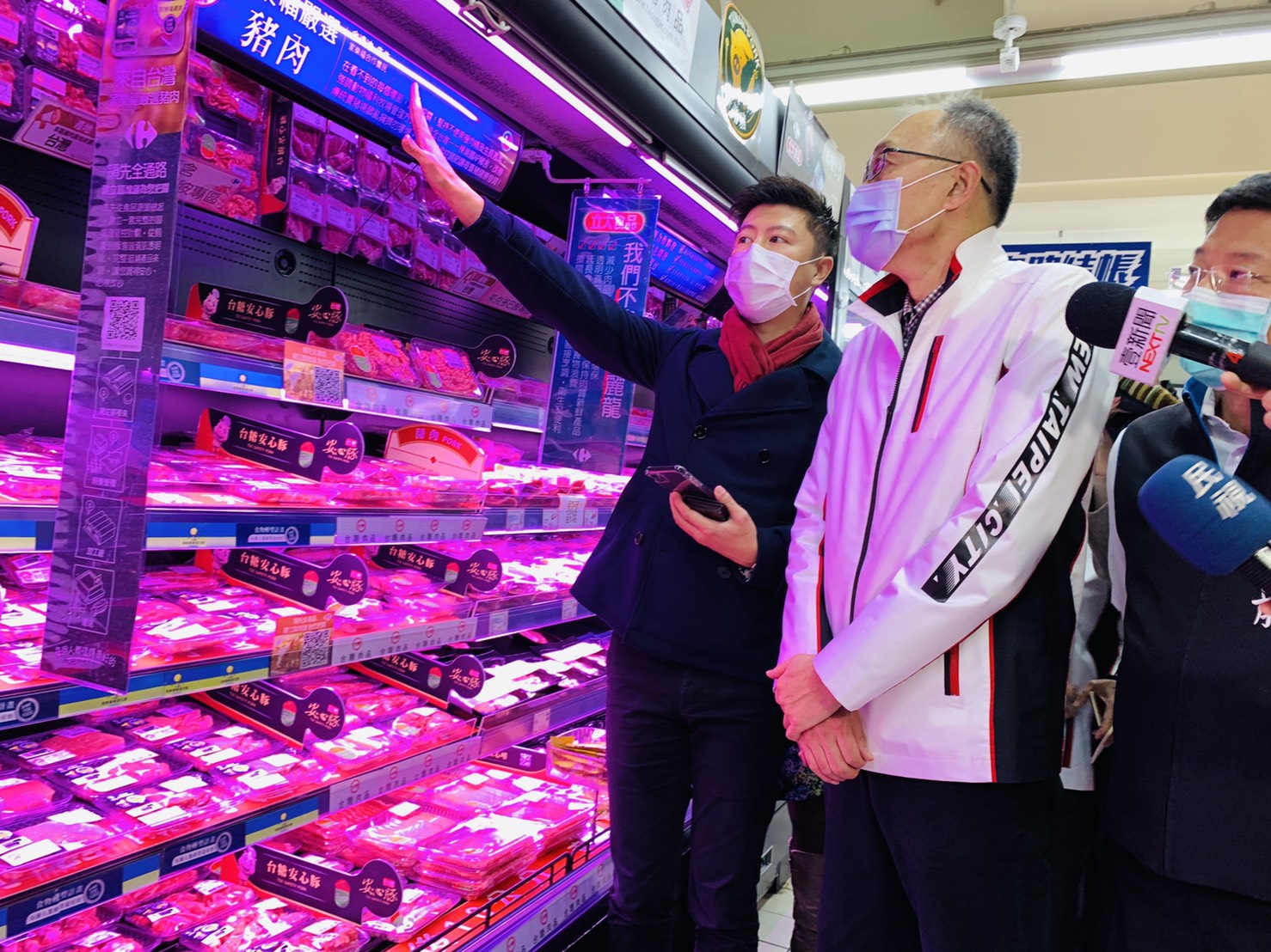 新北視察大賣場豬肉標示  保障民眾食安與知情權益