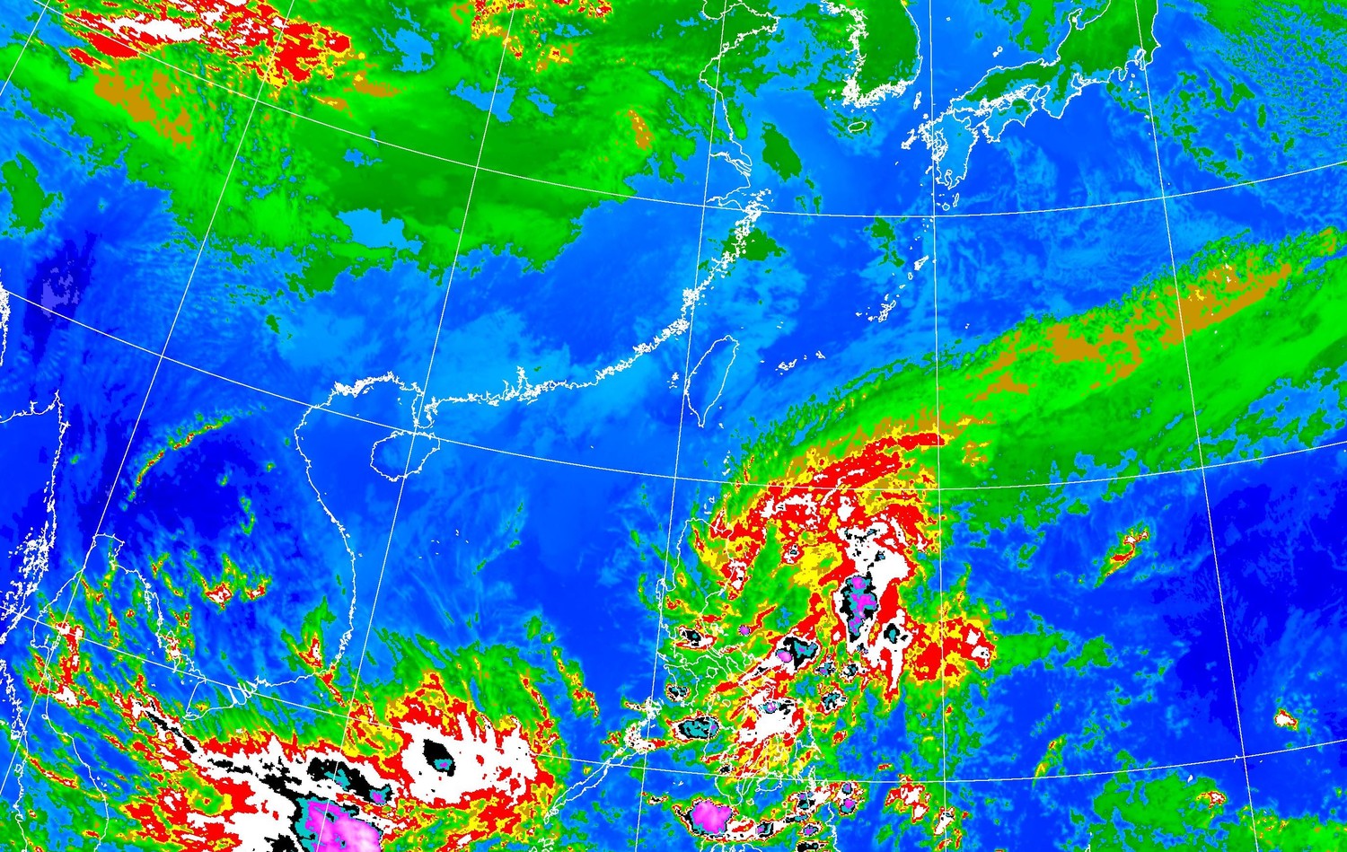 中央氣象局表示,明日受到南方雲系影響,全台都會出現降雨。 圖:中央氣象局/提供 中央氣象局表示,明日受到南方雲系影響,全台都會出現降雨。 圖:中央氣象局/提供