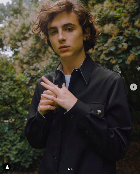 Timothée Chalamet 曾拍攝過電影《淑女鳥》。 圖:取自Timothée Chalamet IG Timothée Chalamet 曾拍攝過電影《淑女鳥》。 圖:取自Timothée Chalamet IG