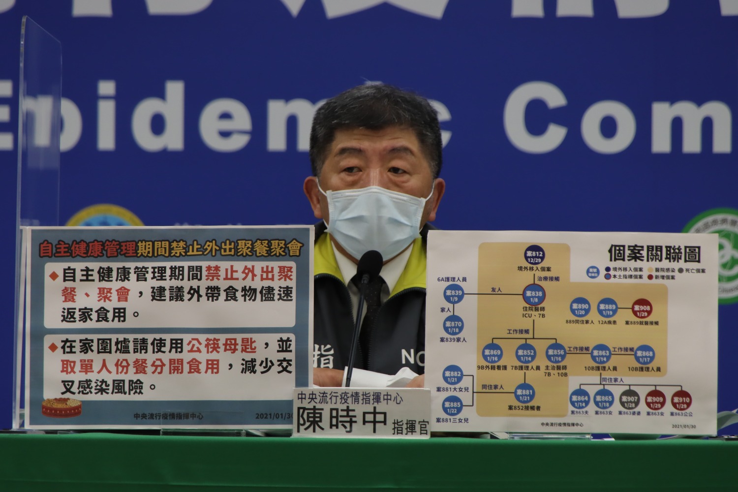 中央流行疫情指揮中心指揮官陳時中。 圖:中央流行疫情指揮中心/提供 中央流行疫情指揮中心指揮官陳時中。 圖:中央流行疫情指揮中心/提供