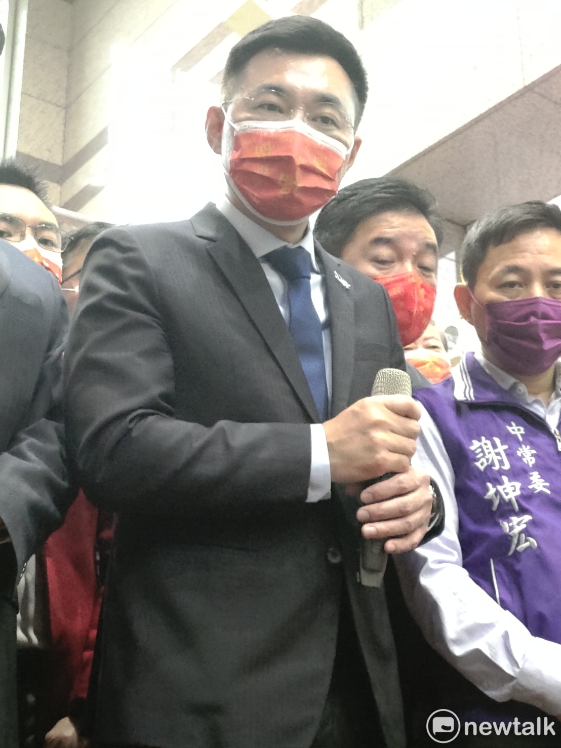 國民黨主席江啟臣。 圖:黃建豪/攝 國民黨主席江啟臣。 圖:黃建豪/攝