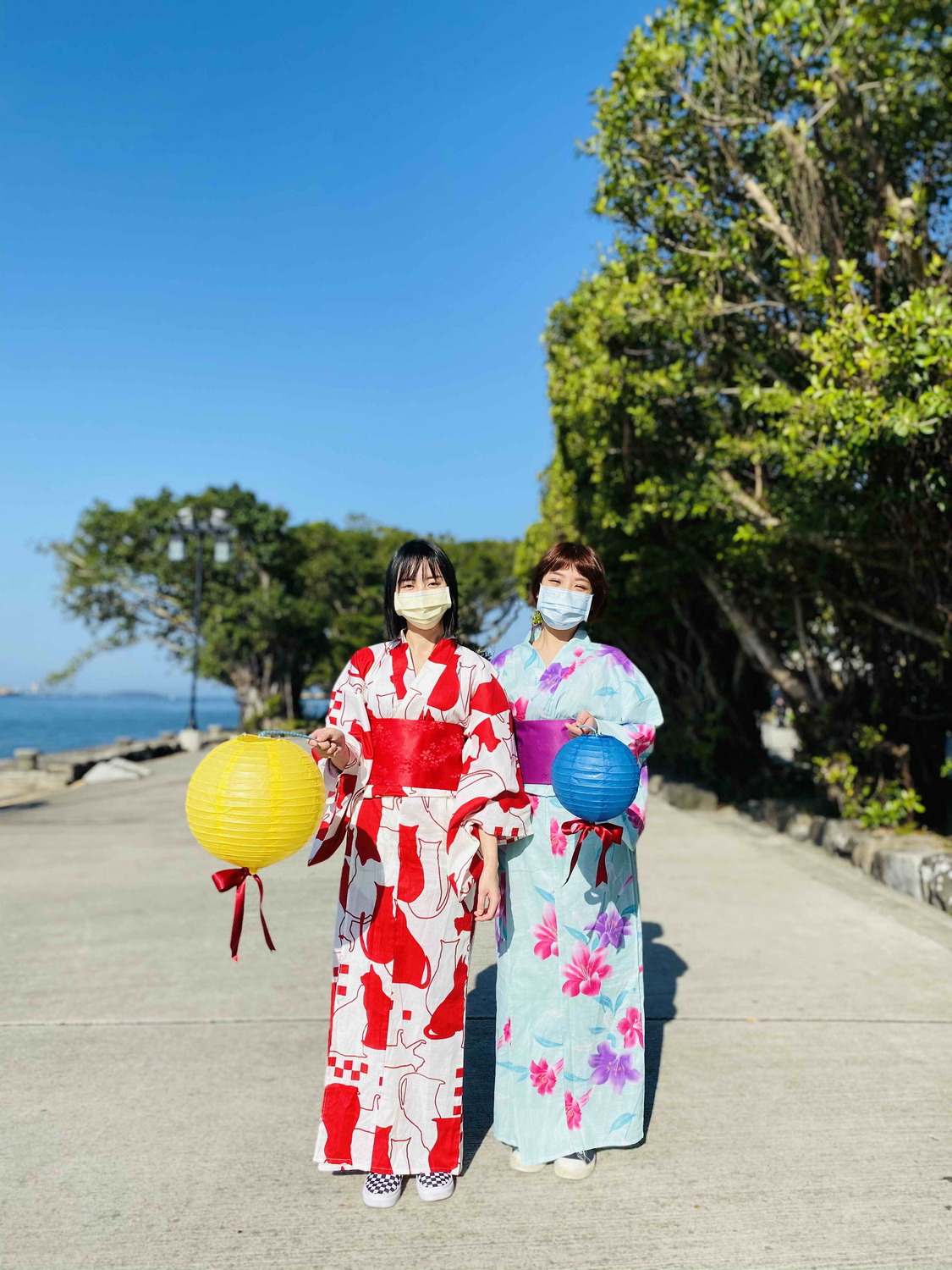 淡古的元宵節活動可免費在淡水海關碼頭穿浴衣猜燈謎,還加贈彩色燈籠和抽扭蛋。 圖:淡水古蹟博物館提供 淡古的元宵節活動可免費在淡水海關碼頭穿浴衣猜燈謎,還加贈彩色燈籠和抽扭蛋。 圖:淡水古蹟博物館提供