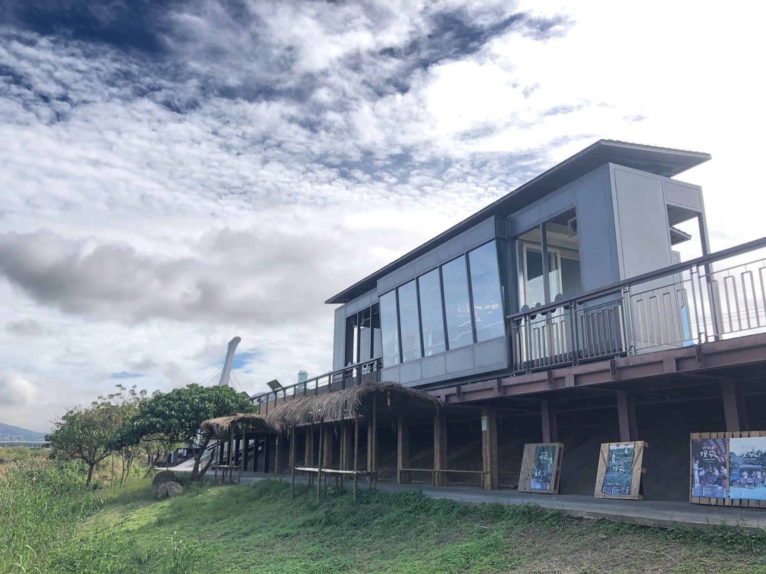 社子島濕地解說小築2館。 圖:台北市水利處/提供 社子島濕地解說小築2館。 圖:台北市水利處/提供