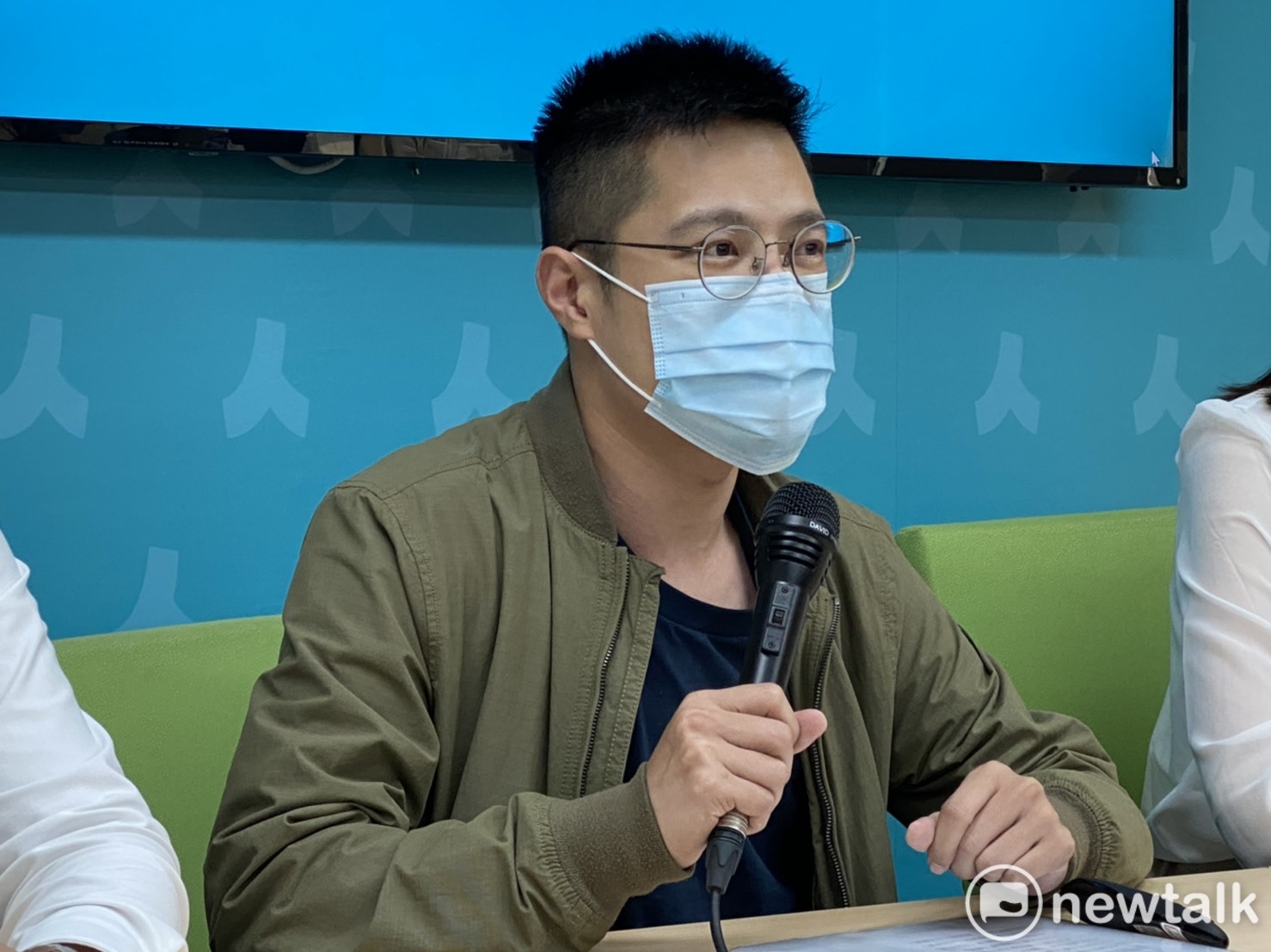 民眾黨發言人張清俊。 圖:周煊惠 / 攝 民眾黨發言人張清俊。 圖:周煊惠 / 攝