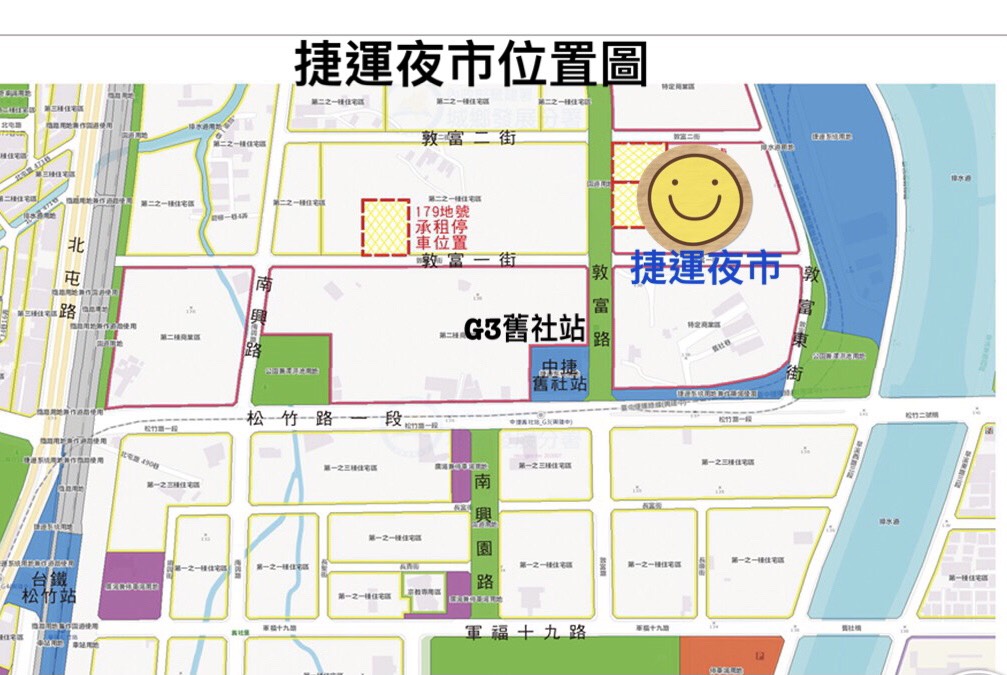 捷運夜市位置圖。 台中市政府/提供 捷運夜市位置圖。 台中市政府/提供
