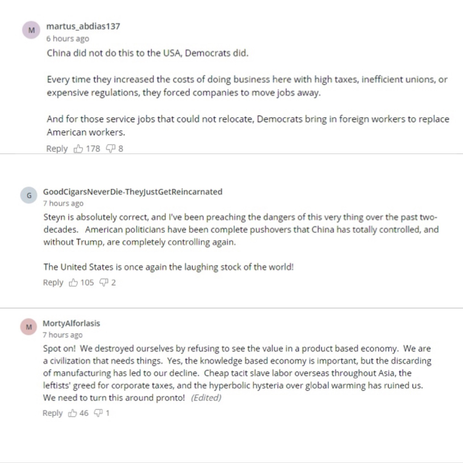 此言論一經播出後也被網友上傳至社交媒體推特,吸引不少網友在文中留言,對他的觀點進行正反不一的褒貶。 圖 : 翻攝自FOX News 此言論一經播出後也被網友上傳至社交媒體推特,吸引不少網友在文中留言,對他的觀點進行正反不一的褒貶。 圖 : 翻攝自FOX News