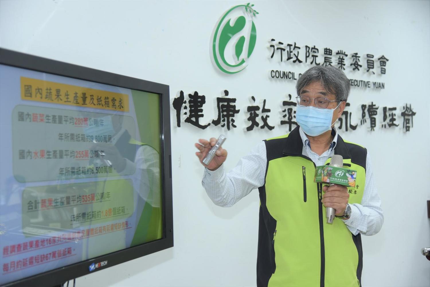 行政院協調3大紙廠,農用紙箱優先供應。 圖:農委會/提供 行政院協調3大紙廠,農用紙箱優先供應。 圖:農委會/提供