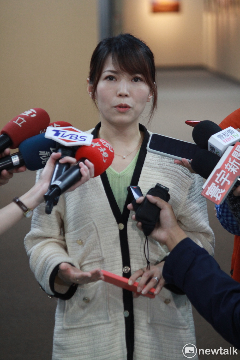 台北市發言人陳智菡。 圖:周煊惠 / 攝 台北市發言人陳智菡。 圖:周煊惠 / 攝