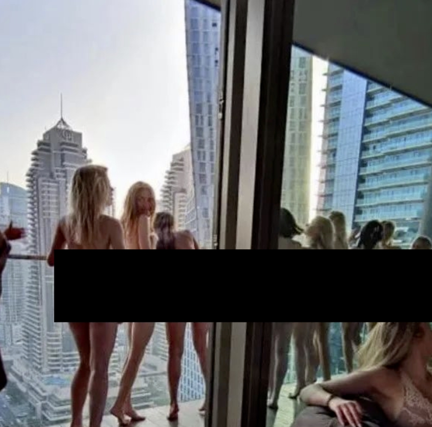 女孩們在杜拜公寓內的照片。 圖:翻攝自微信 女孩們在杜拜公寓內的照片。 圖:翻攝自微信