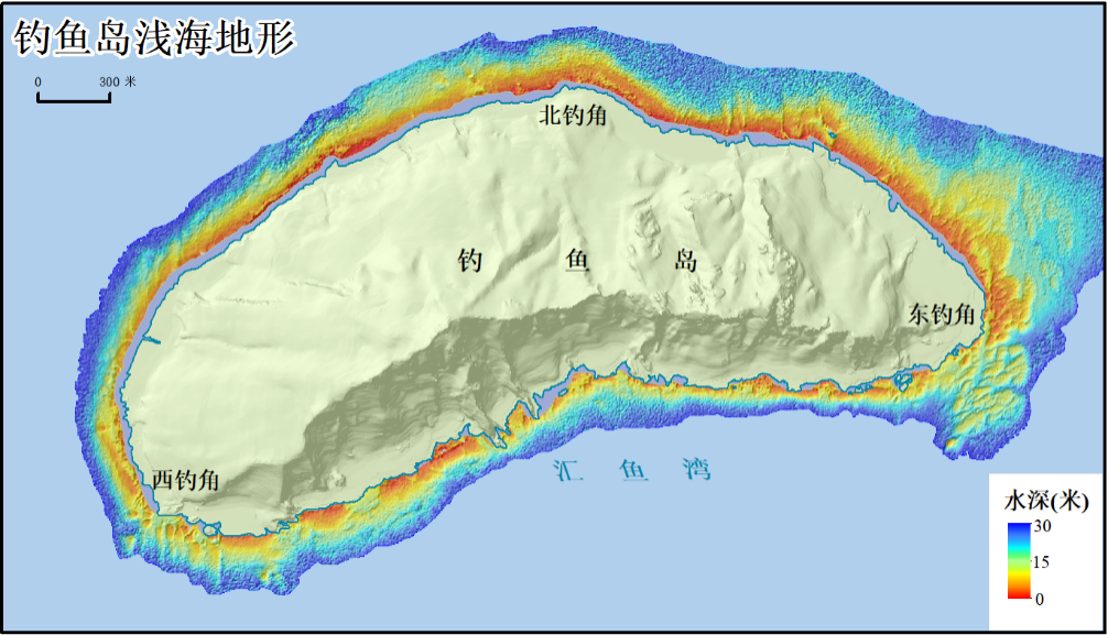 中國大陸公布釣魚台淺海區域衛星遙測照片。 中國自然資源部網站 中國大陸公布釣魚台淺海區域衛星遙測照片。 中國自然資源部網站