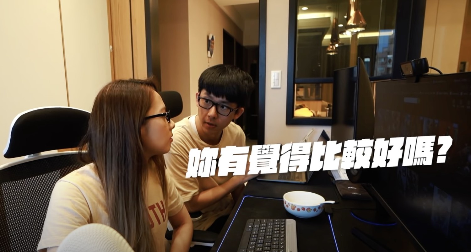 阿滴(右)實驗生理期網友認為前5名暖心舉動。 圖:翻攝Youtube/滴妹 阿滴(右)實驗生理期網友認為前5名暖心舉動。 圖:翻攝Youtube/滴妹