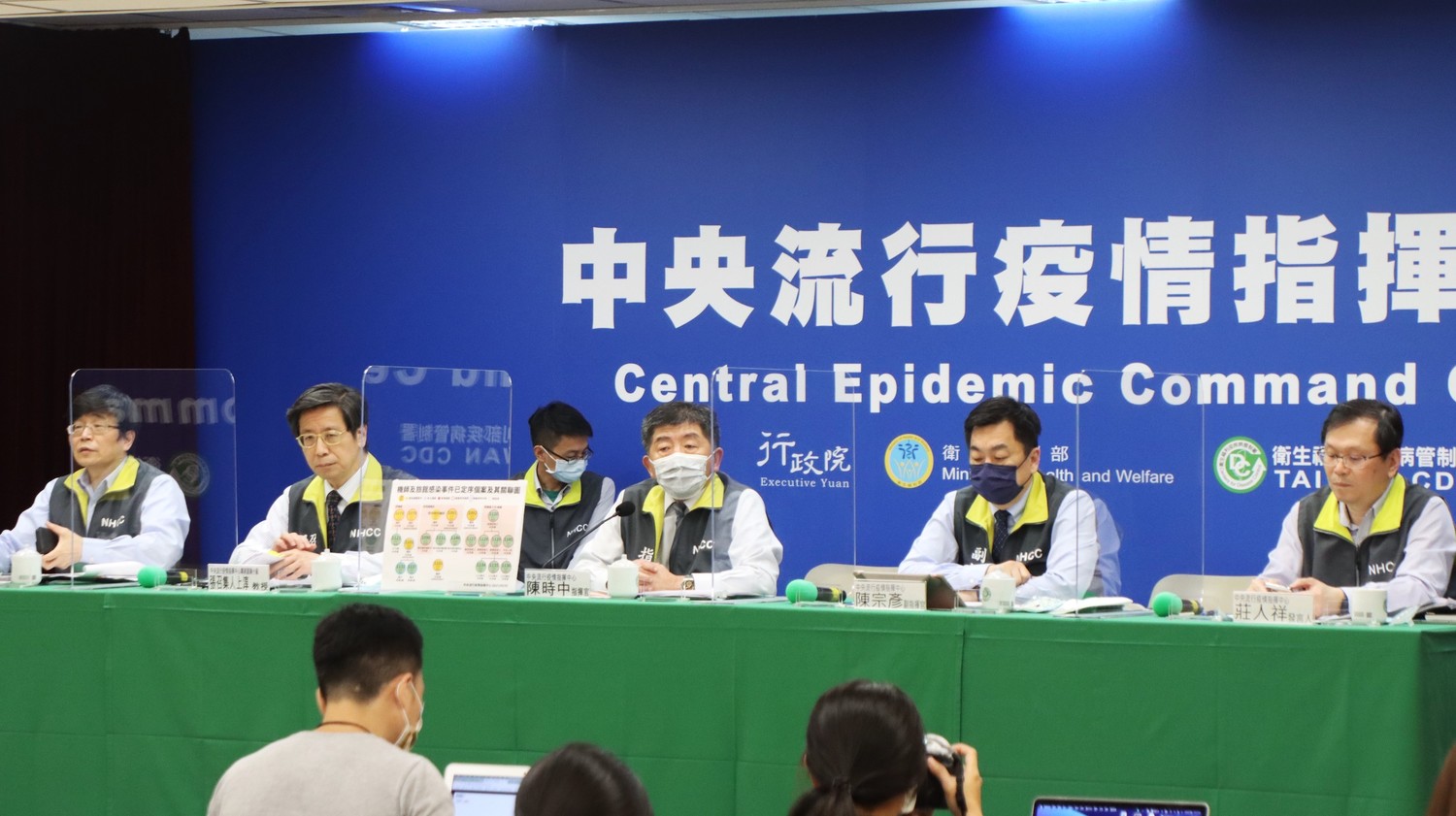 指揮官陳時中(中)表示,近期將擴大至第七、第八類對象接種疫苗。 圖:中央流行疫情指揮中心/提供 指揮官陳時中(中)表示,近期將擴大至第七、第八類對象接種疫苗。 圖:中央流行疫情指揮中心/提供