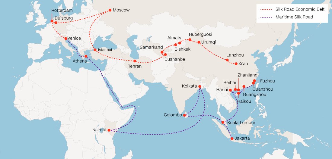 中國「一帶一路倡議」聲勢浩大,但近來連連踢到鐵板。 圖:翻攝自Belt and Road News Twitter 中國「一帶一路倡議」聲勢浩大,但近來連連踢到鐵板。 圖:翻攝自Belt and Road News Twitter