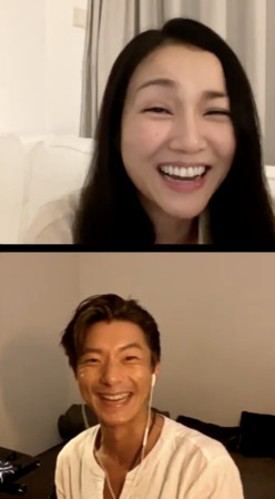 謝安琪昨日與周國賢在instagram開直播。 圖:翻攝自謝安琪IG 謝安琪昨日與周國賢在instagram開直播。 圖:翻攝自謝安琪IG