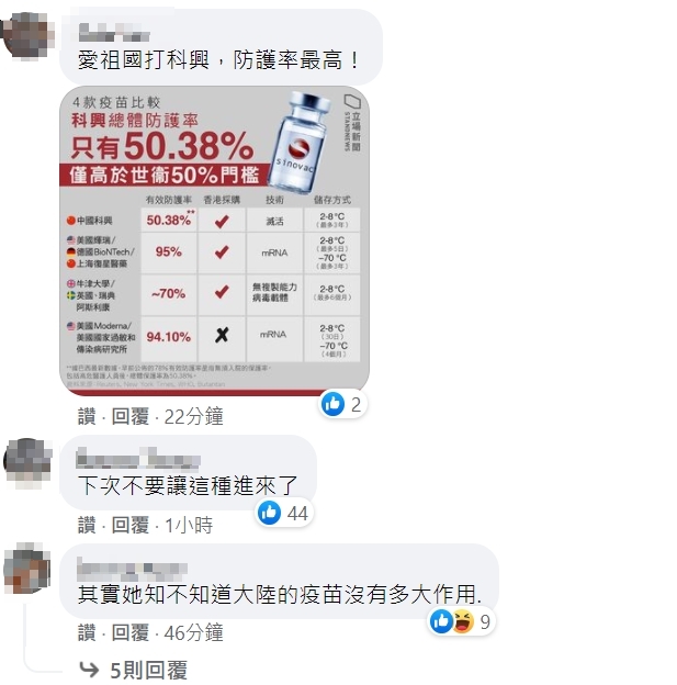 網友在臉書狂嗆陳嵐 圖 : 翻攝自「不禮貌鄉民團」臉書粉專 網友在臉書狂嗆陳嵐 圖 : 翻攝自「不禮貌鄉民團」臉書粉專