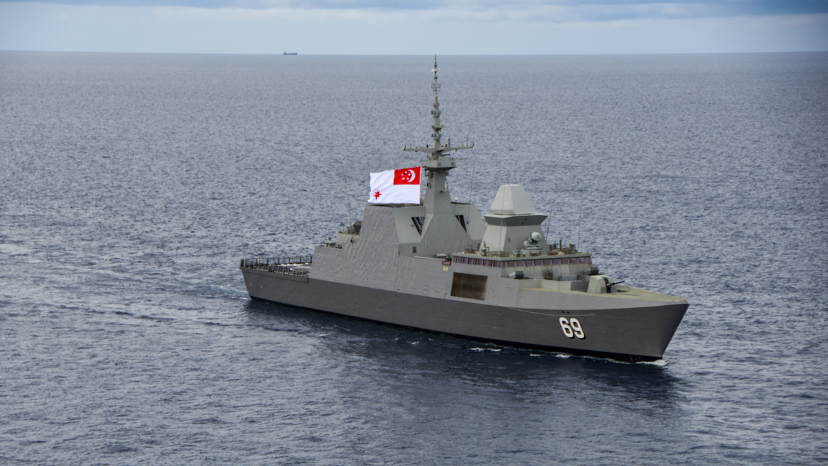新加坡「無畏號」巡防艦。 圖:翻攝U.S. Pacific Fleet推特 新加坡「無畏號」巡防艦。 圖:翻攝U.S. Pacific Fleet推特