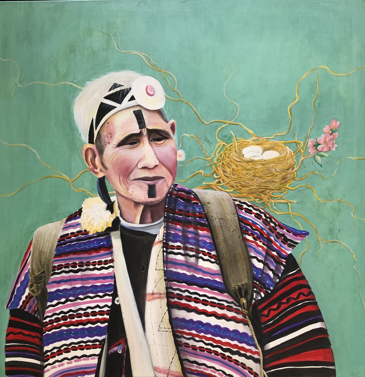 「泰.愛.你」線上畫展作品之一「與你共生」。 參山處/提供 「泰.愛.你」線上畫展作品之一「與你共生」。 參山處/提供
