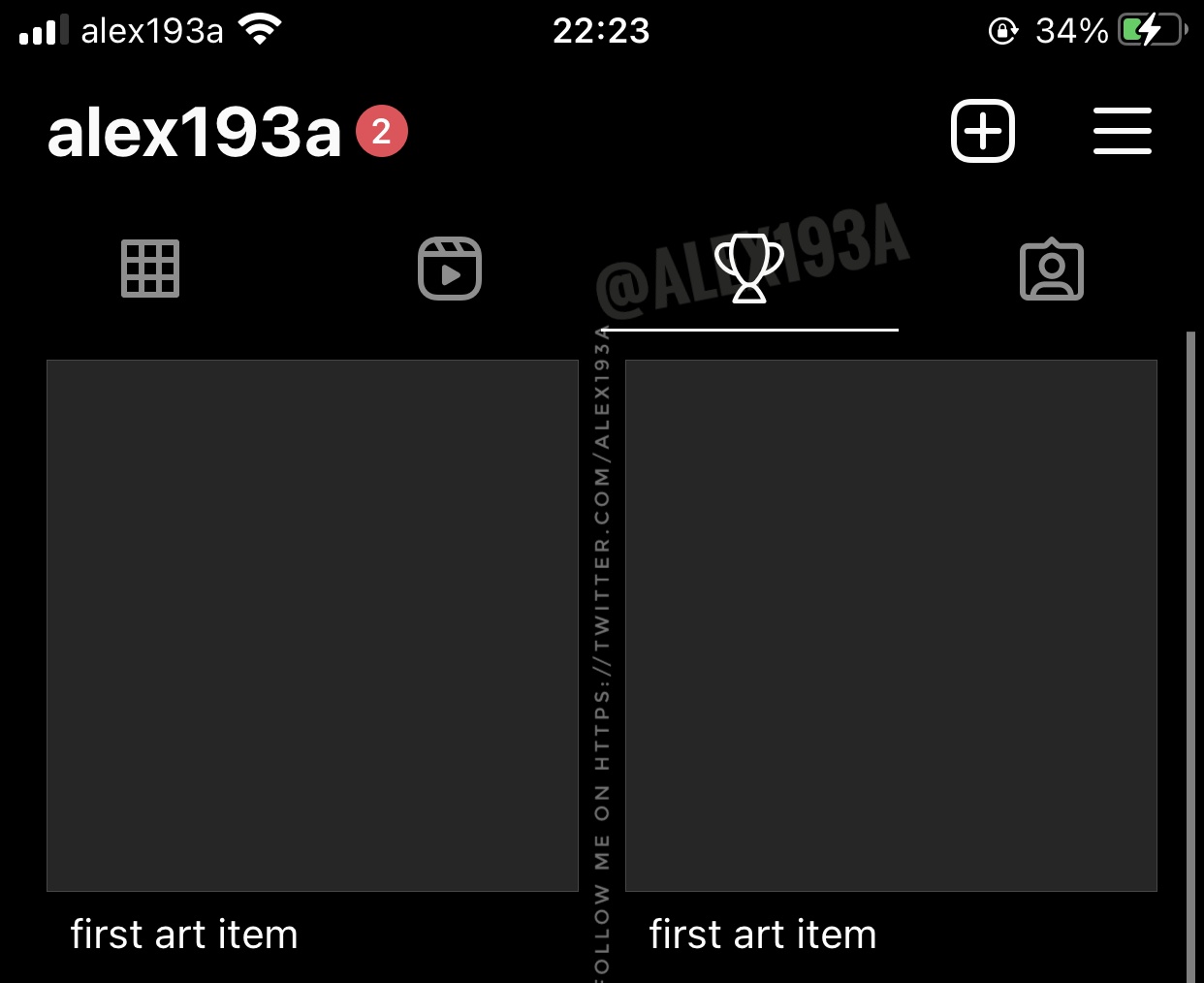 Instagram在個人檔案中加入「珍藏物(Collectible)」的欄位。 圖:翻攝自@alex193a推特 Instagram在個人檔案中加入「珍藏物(Collectible)」的欄位。 圖:翻攝自@alex193a推特