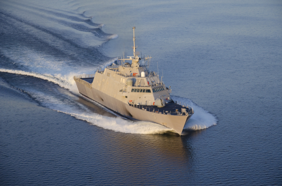 美軍「自由級」濱海戰鬥艦沃斯堡號(LCS-3)。 圖:翻攝新浪網 美軍「自由級」濱海戰鬥艦沃斯堡號(LCS-3)。 圖:翻攝新浪網