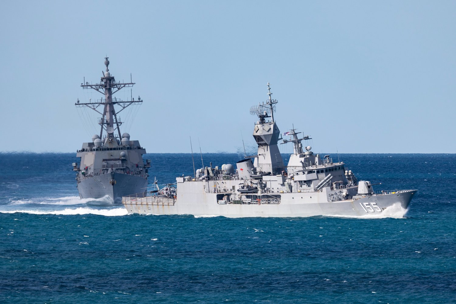 美日韓澳四國派出軍艦參與「護身軍刀」軍演。 圖:翻攝Talisman Sabre推特 美日韓澳四國派出軍艦參與「護身軍刀」軍演。 圖:翻攝Talisman Sabre推特