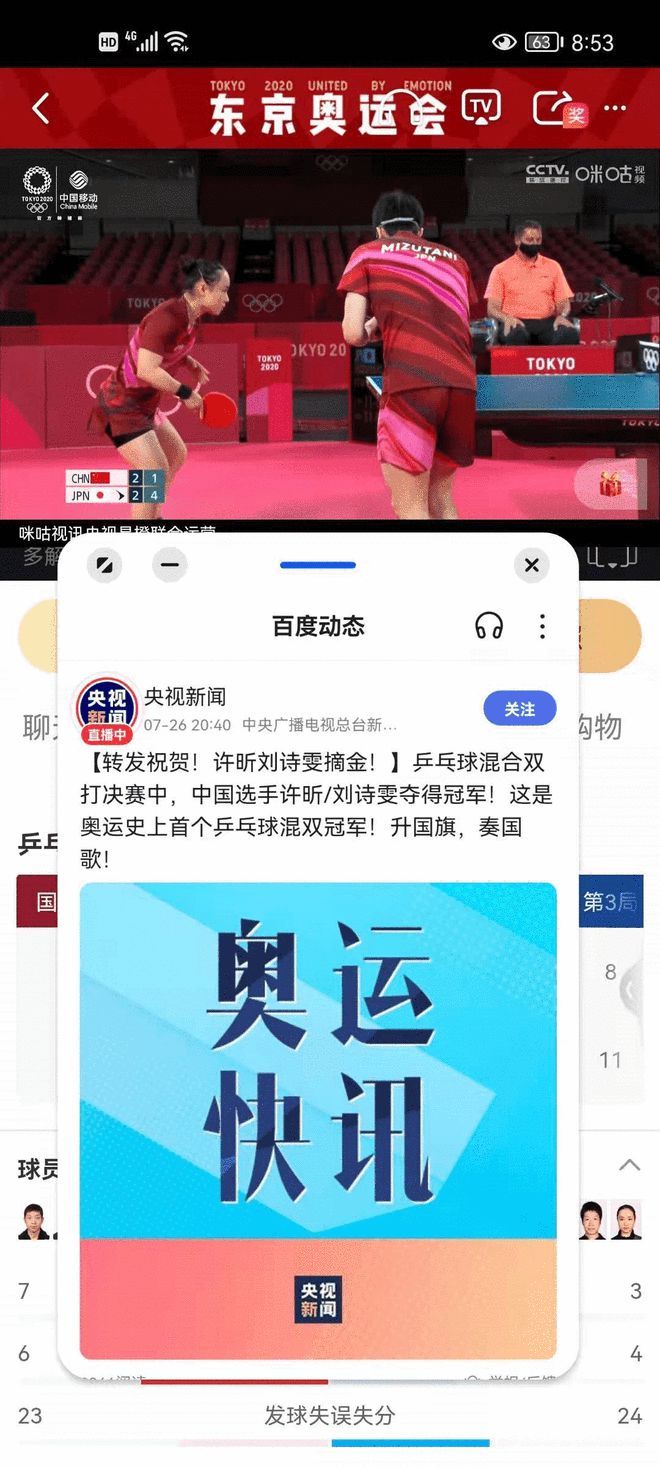 比賽未結束,央視新聞竟先發「快訊」祝賀中國奪金, 圖:翻攝網易新聞 比賽未結束,央視新聞竟先發「快訊」祝賀中國奪金, 圖:翻攝網易新聞