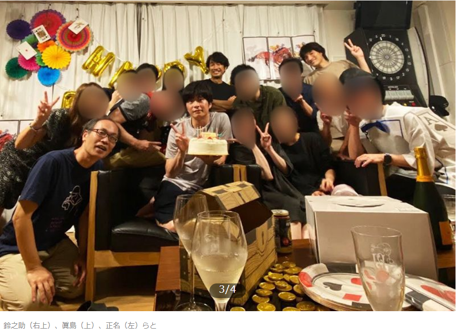 田中圭今被日媒爆料確診前舉辦超過20人的大型生日派對。 圖:翻攝自《週刊文春》 田中圭今被日媒爆料確診前舉辦超過20人的大型生日派對。 圖:翻攝自《週刊文春》