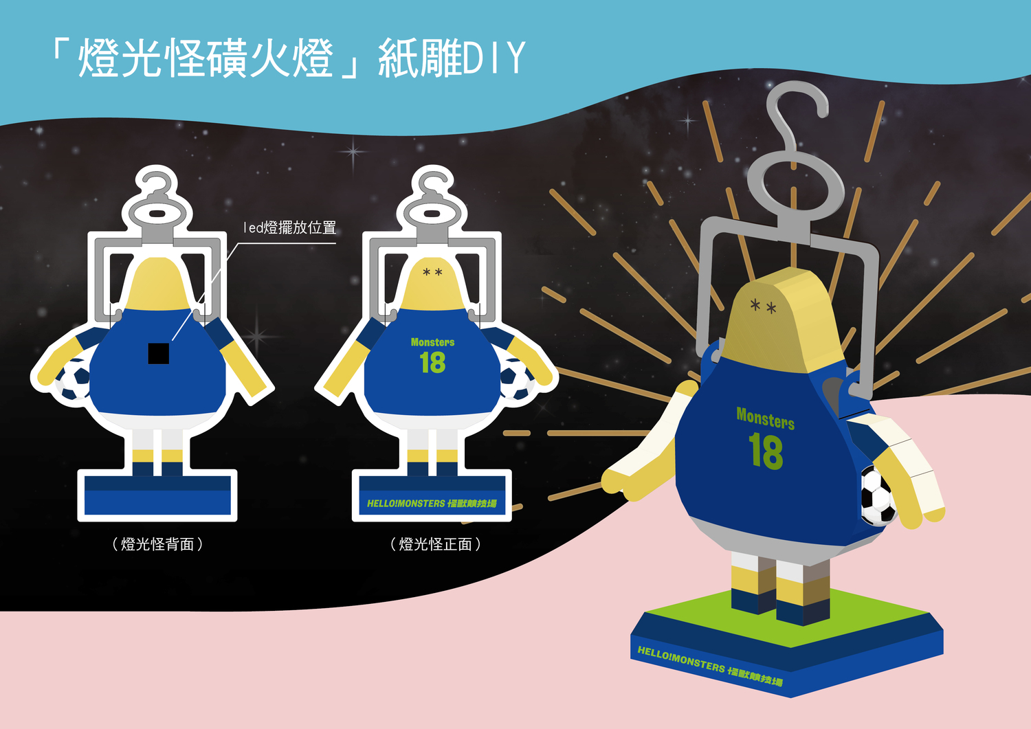 「怪獸小學堂」串聯新北市8大藝文館舍,規劃一系列好玩的博物館線上競技遊戲及趣味道具DIY線上活動,圖為新北市立黃金博物館「燈光怪磺火燈」 圖:新北市文化局提供 「怪獸小學堂」串聯新北市8大藝文館舍,規劃一系列好玩的博物館線上競技遊戲及趣味道具DIY線上活動,圖為新北市立黃金博物館「燈光怪磺火燈」 圖:新北市文化局提供