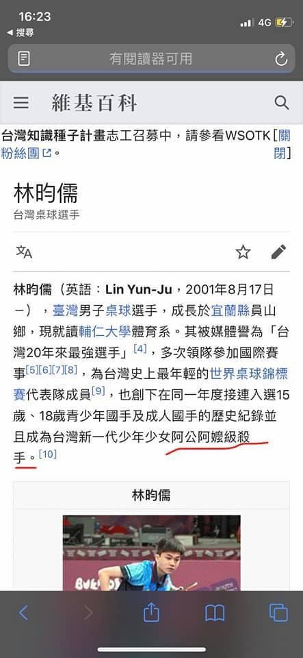 林昀儒在網友眼中成為新一代少男少女阿公阿嬤級殺手。 圖:翻攝自維基百科 林昀儒在網友眼中成為新一代少男少女阿公阿嬤級殺手。 圖:翻攝自維基百科