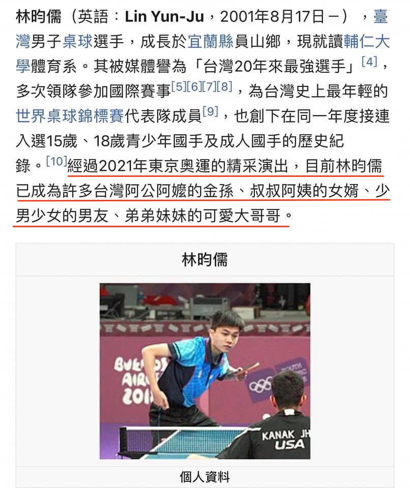 林昀儒在網友眼中成為新一代少男少女阿公阿嬤級殺手。 圖:翻攝自維基百科 林昀儒在網友眼中成為新一代少男少女阿公阿嬤級殺手。 圖:翻攝自維基百科