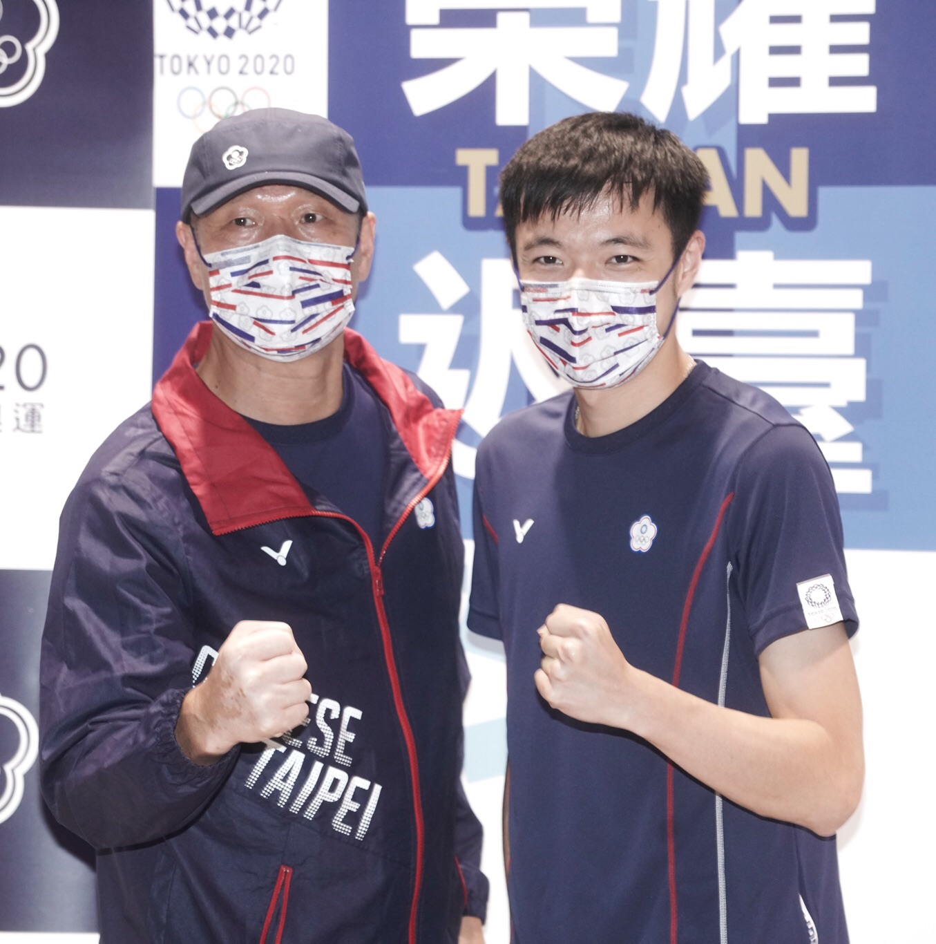 台灣羽球運動員王子維(右)。 圖:張良一攝 台灣羽球運動員王子維(右)。 圖:張良一攝