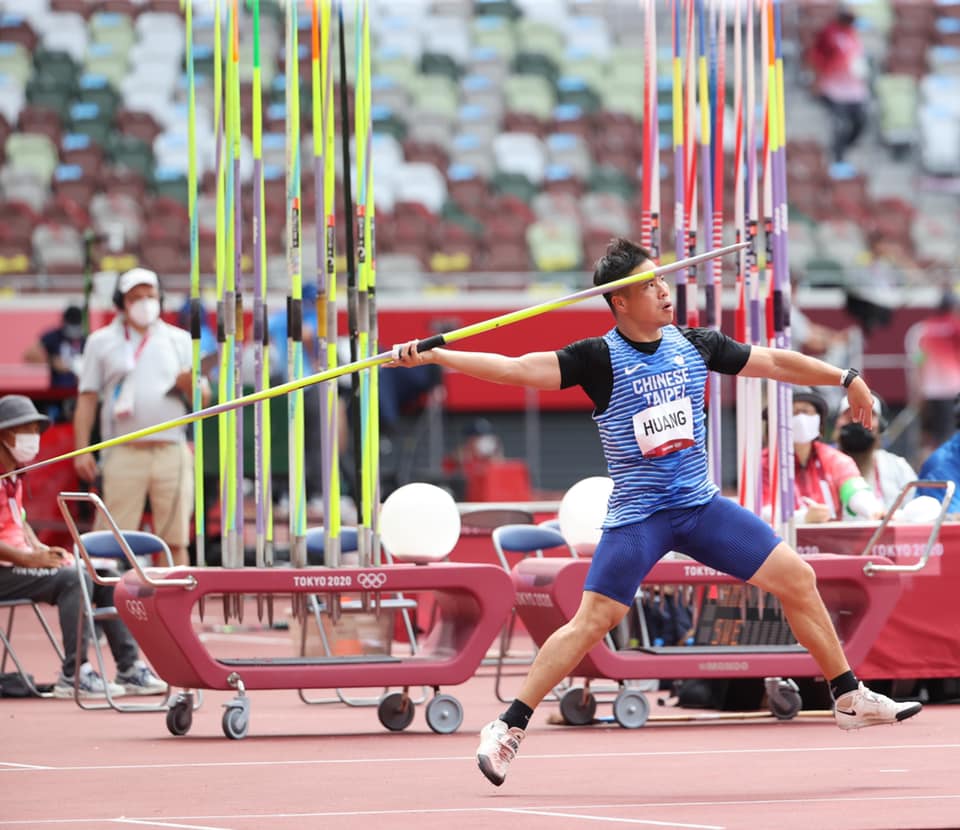 參加男子標槍資格賽的黃士峰選手 圖:體育署提供 參加男子標槍資格賽的黃士峰選手 圖:體育署提供