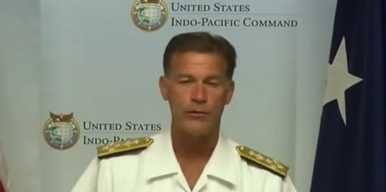 美國印太司令部司令海軍上將約翰∙阿奎利諾(John Aquilino)。 圖: 翻攝自Youtube/2021 Aspen Security Forum 美國印太司令部司令海軍上將約翰∙阿奎利諾(John Aquilino)。 圖: 翻攝自Youtube/2021 Aspen Security Forum