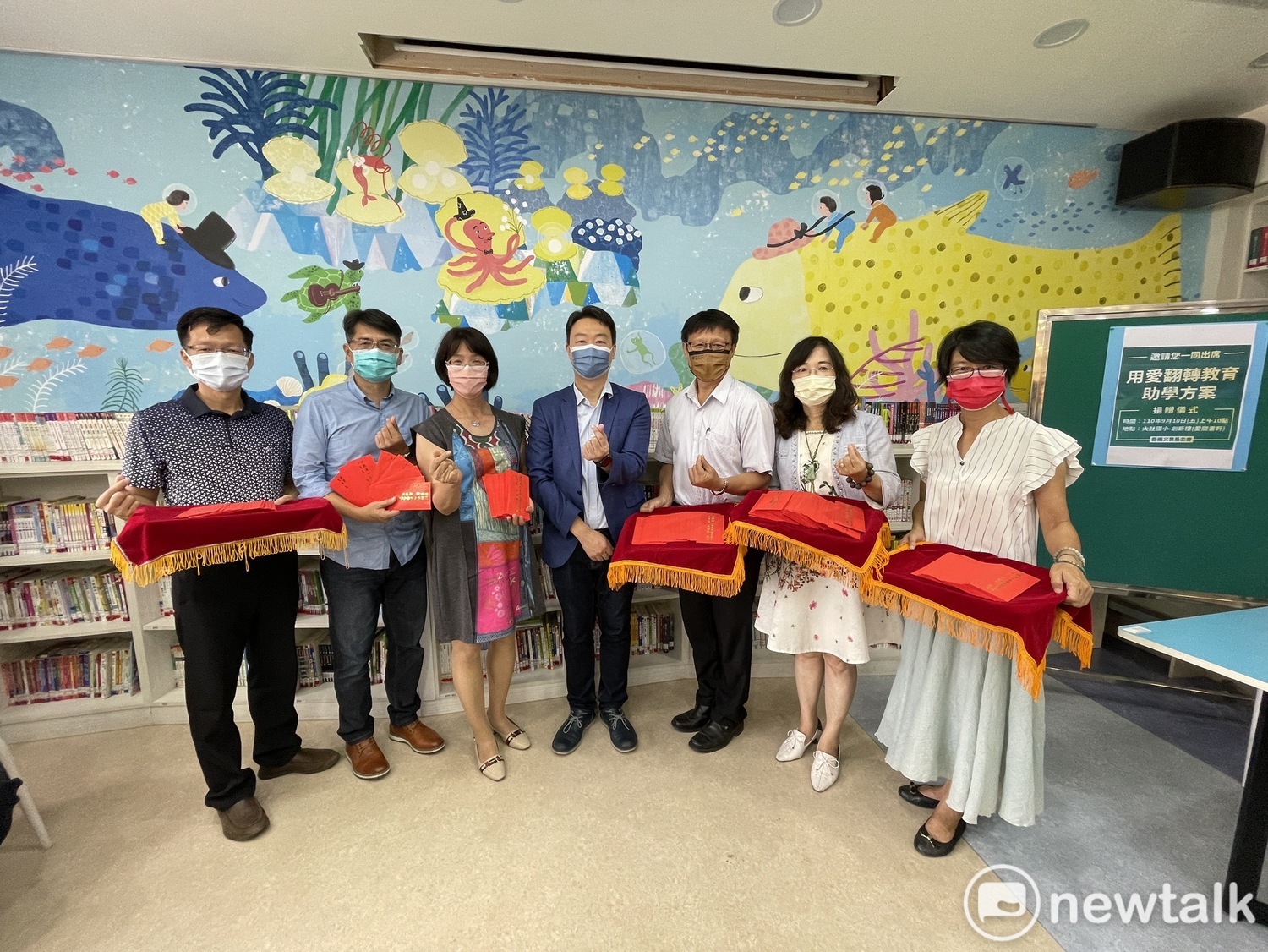 「用愛翻轉-助學方案」嘉惠288位大肚區學子。 唐復年/攝 「用愛翻轉-助學方案」嘉惠288位大肚區學子。 唐復年/攝