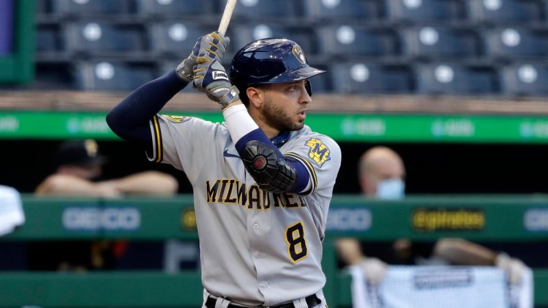 釀酒人隊史全壘打王Ryan Braun。 圖:美聯社/達志影像/提供 釀酒人隊史全壘打王Ryan Braun。 圖:美聯社/達志影像/提供