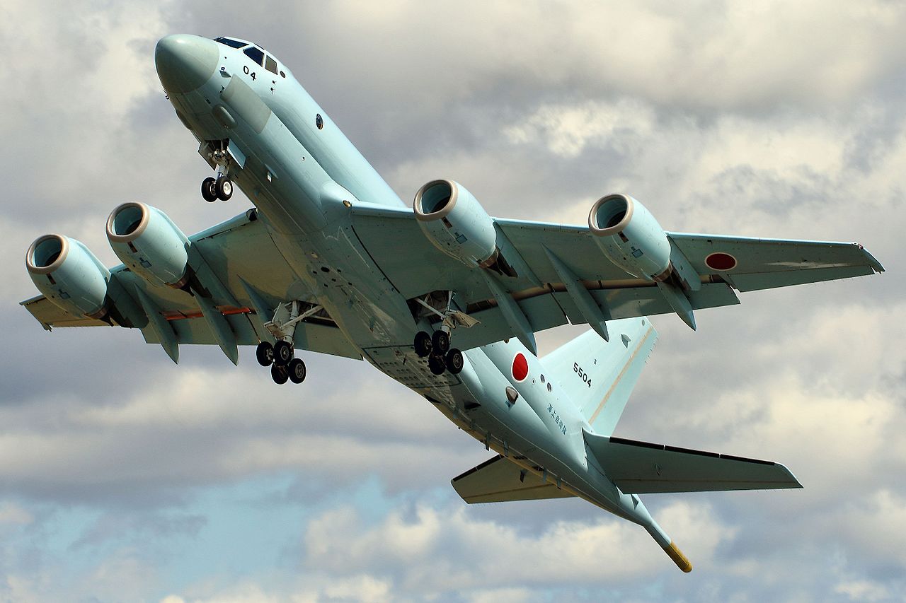 P-1是一款由日本海上自衛隊所操作的海上反潛巡邏機, 圖:擷取自維基百科 P-1是一款由日本海上自衛隊所操作的海上反潛巡邏機, 圖:擷取自維基百科