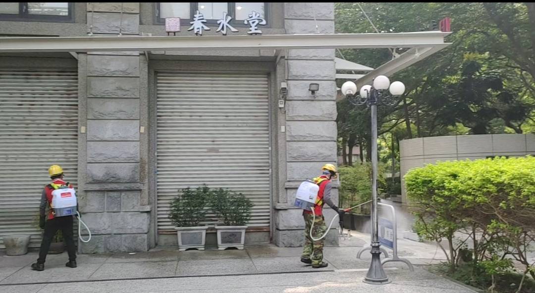 春水堂豐樂店完成清消。 台中市政府/提供 春水堂豐樂店完成清消。 台中市政府/提供