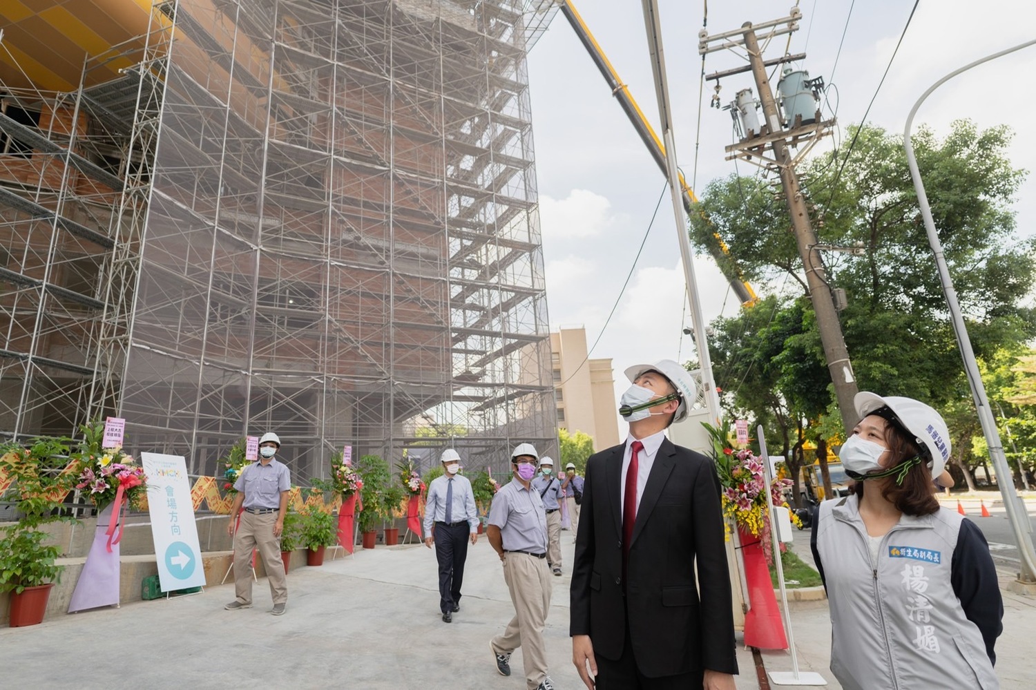 新竹市長林智堅今出席新竹市立馬偕兒童醫院上樑典禮。 圖:新竹市政府提供 新竹市長林智堅今出席新竹市立馬偕兒童醫院上樑典禮。 圖:新竹市政府提供