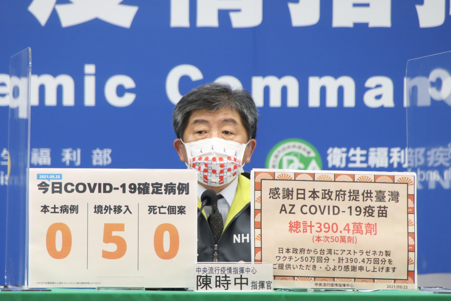 指揮中心指揮官陳時中。 圖:中央流行疫情指揮中心/提供 指揮中心指揮官陳時中。 圖:中央流行疫情指揮中心/提供