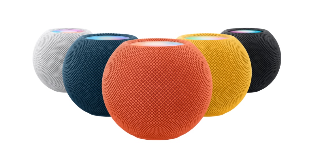 智慧喇叭HomePod mini新增三個顏色。 圖:取自蘋果官網 智慧喇叭HomePod mini新增三個顏色。 圖:取自蘋果官網