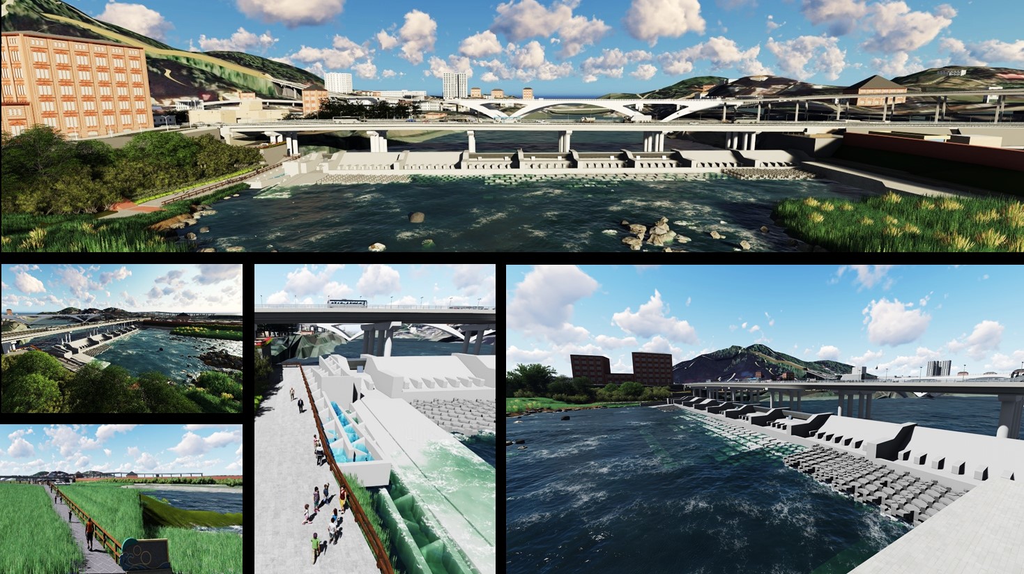 碧潭堰完工模擬。 圖:新北市水利局提供 碧潭堰完工模擬。 圖:新北市水利局提供