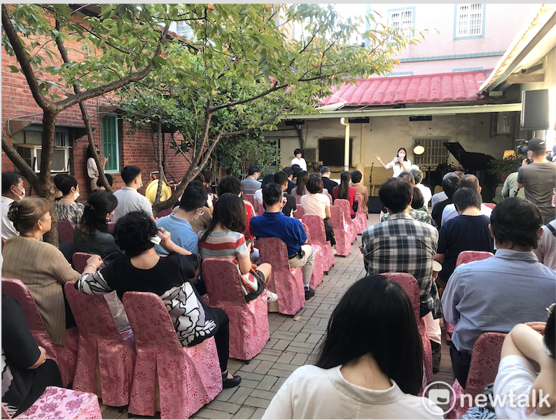 郭芝苑百歲誕辰,苑裡故居舉辦紀念音樂會。 圖:朱蒲青/攝 郭芝苑百歲誕辰,苑裡故居舉辦紀念音樂會。 圖:朱蒲青/攝