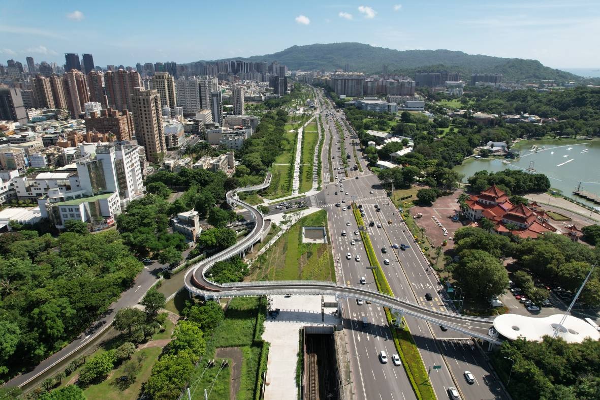 高雄市區鐵路地下化園道開闢工程-左營計畫。 圖:工程會提供 高雄市區鐵路地下化園道開闢工程-左營計畫。 圖:工程會提供