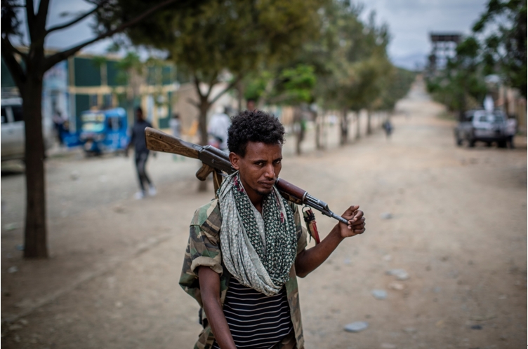 衣索匹亞提人陣(TPLF)軍人。 圖:達志影像/美聯社 衣索匹亞提人陣(TPLF)軍人。 圖:達志影像/美聯社