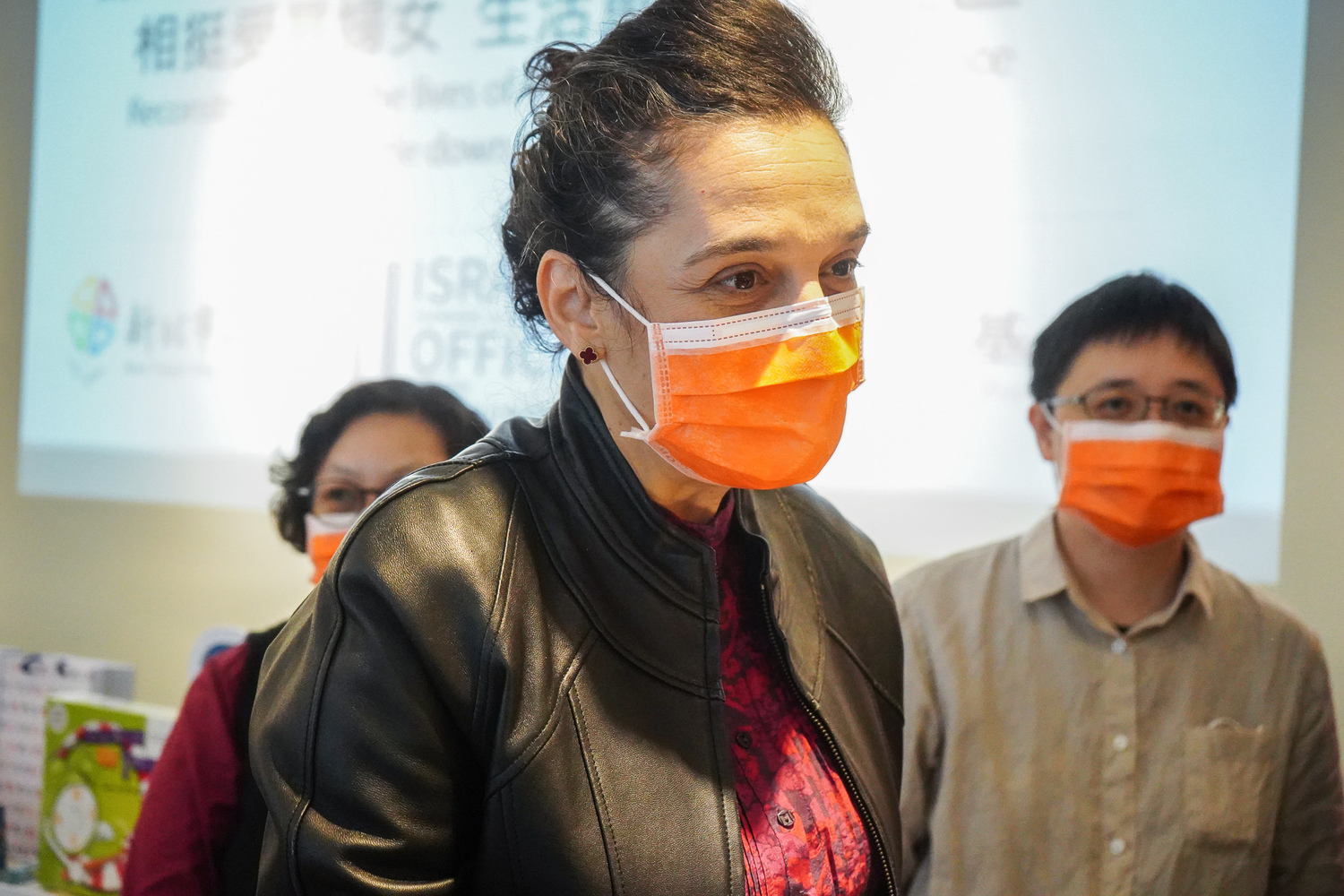 以色列駐台代表柯斯畢夫人。 圖:林口區公所提供 以色列駐台代表柯斯畢夫人。 圖:林口區公所提供