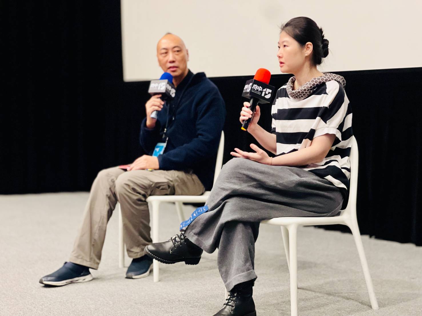 王希捷(右)映後座談。 圖:新北市文化局提供 王希捷(右)映後座談。 圖:新北市文化局提供