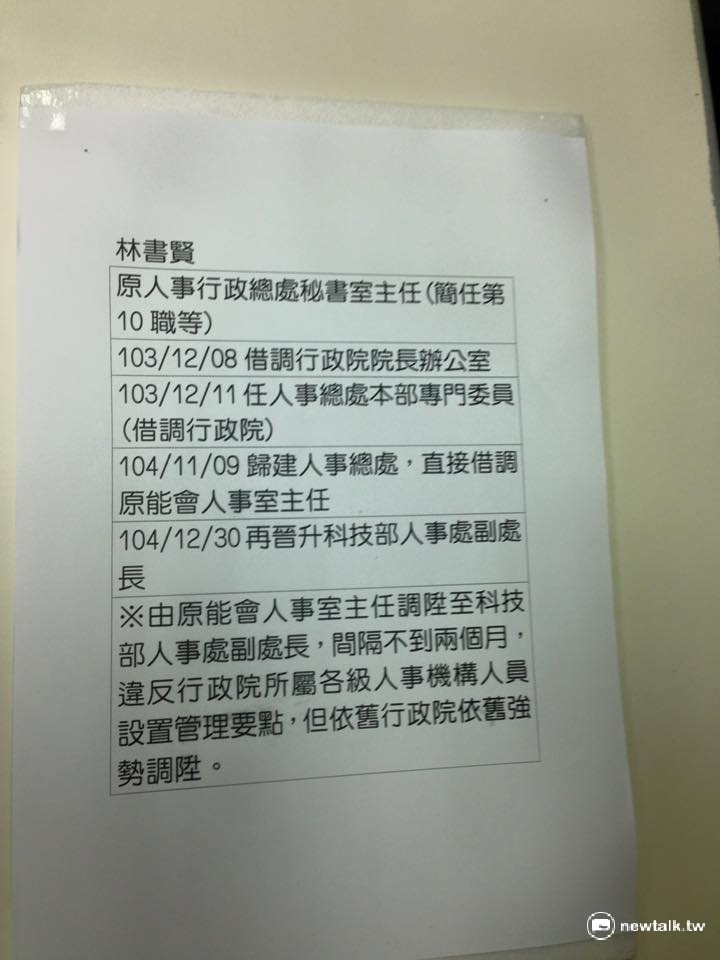 針對民進黨立委質疑,人事總處在政權交接之際,出現人事異常調動,人事總處回應,調動合法合理。 圖:呂佳峻/攝 針對民進黨立委質疑,人事總處在政權交接之際,出現人事異常調動,人事總處回應,調動合法合理。 圖:呂佳峻/攝