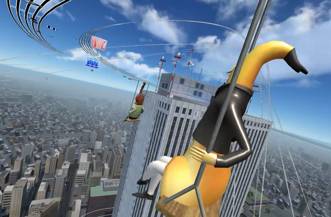「SKY CIRCUS 陽光60瞭望台」的「鞦韆型雲霄飛車」VR體驗 圖:ⒸSunshineCity Corporation 「SKY CIRCUS 陽光60瞭望台」的「鞦韆型雲霄飛車」VR體驗 圖:ⒸSunshineCity Corporation