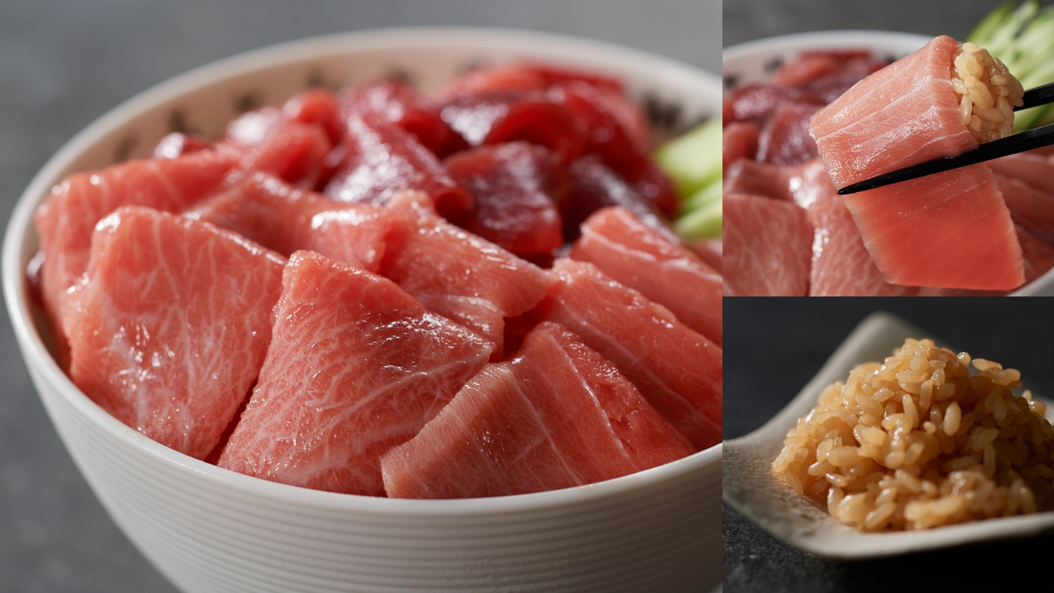 「鮪魚與醋飯」的這碗鮪魚丼,旅客可以依心情自由選擇鮪魚和醋飯的多寡。 圖:©MAGURO & SHARI 「鮪魚與醋飯」的這碗鮪魚丼,旅客可以依心情自由選擇鮪魚和醋飯的多寡。 圖:©MAGURO & SHARI